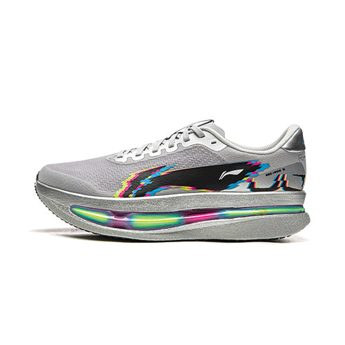 LI-NING MEN'S RED HARE 9 ULTRA RUNNING SHOES - EXTRACTION CRYSTAL GREY- ARPW007-4