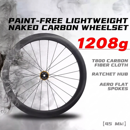 Apex Aero-Forge Carbon Wheelset — 1208g (Thru-Axle / 60T Ratchet / Wide Rim)