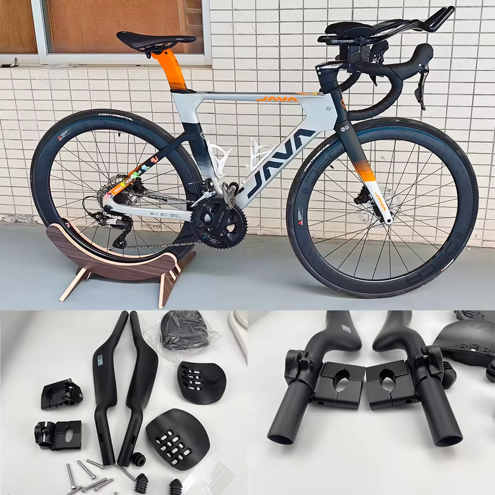 BALUGOE Carbon Clip-On Aerobars for Road Bike Drop Bars